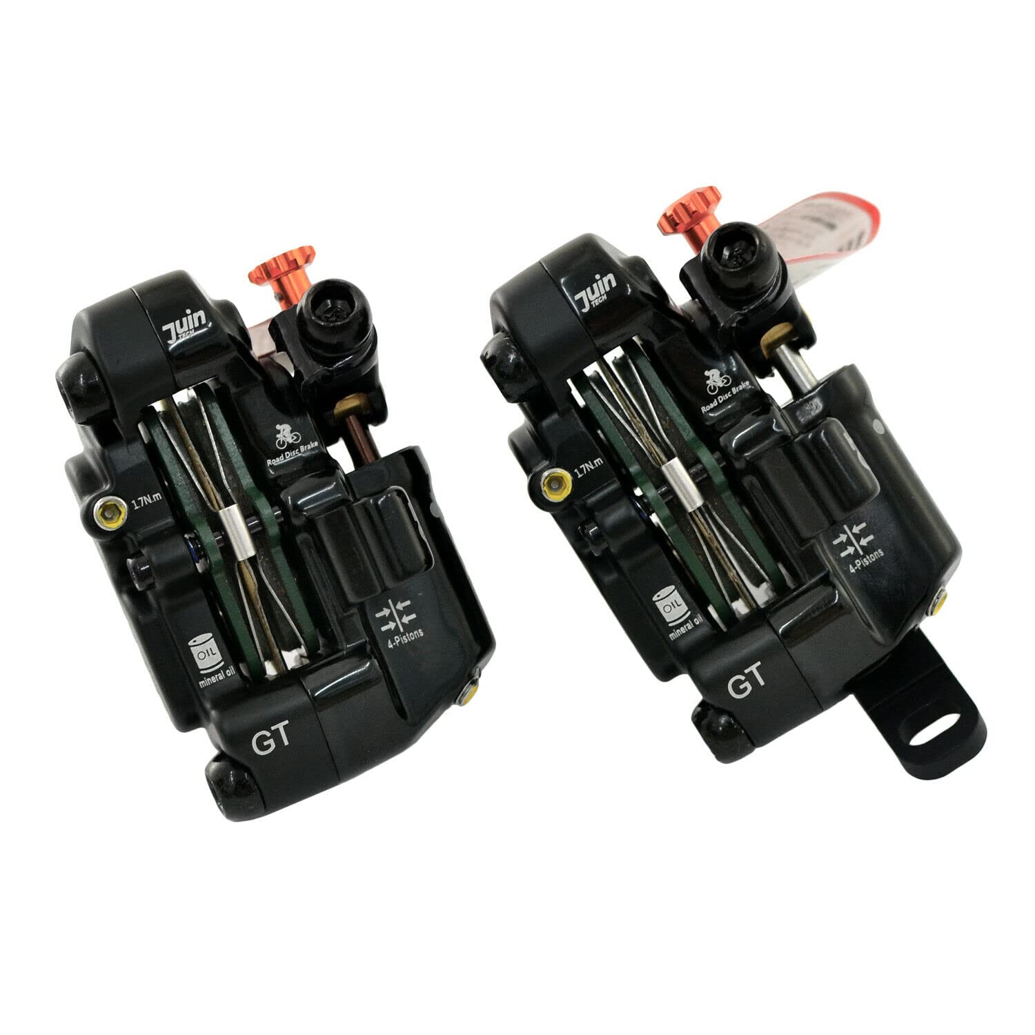 Amazon | JUIN TECH GT-F 4 Pistons FlatMount Road CX Hydraulic Disc